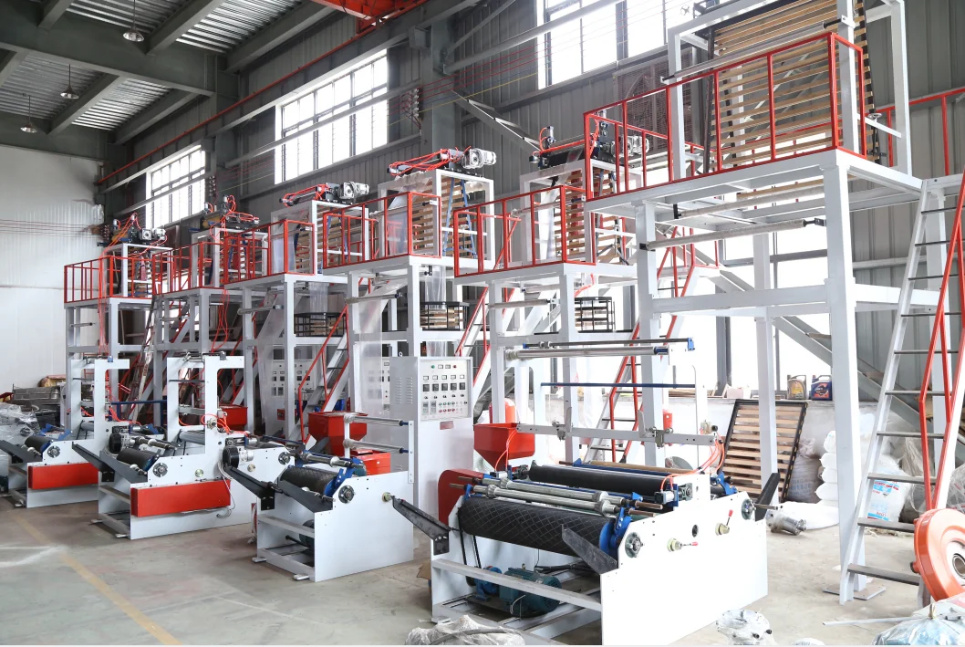 High Speed Automatic Roll changing Plastic PE film blown extrusion machine price for plastic bag making