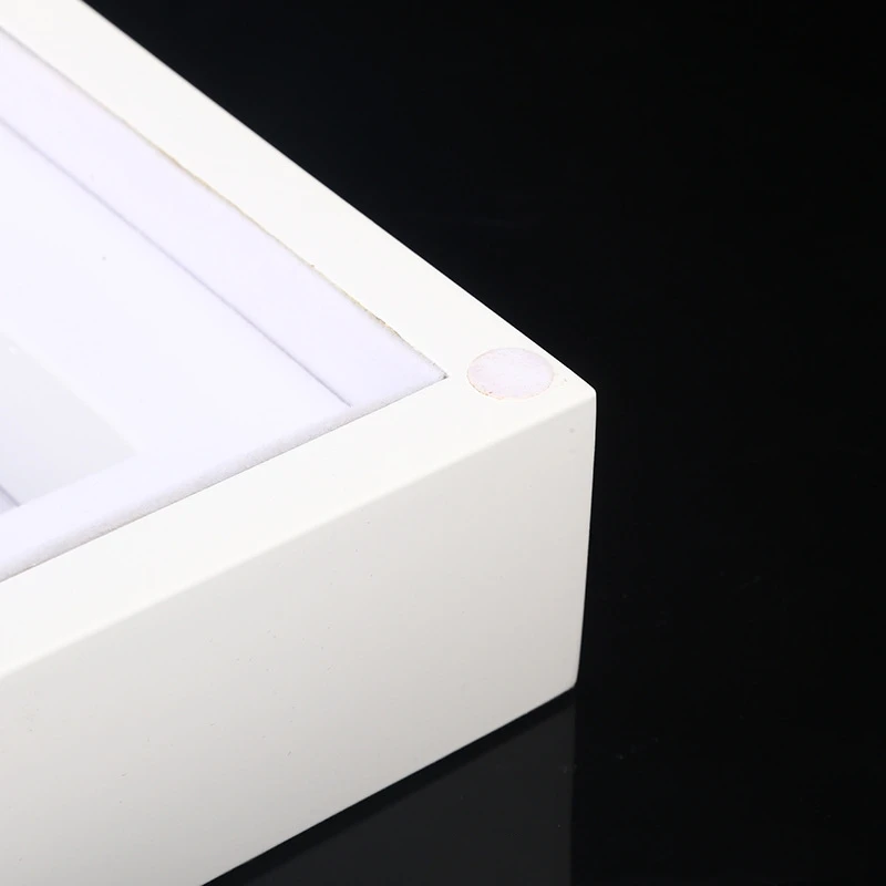 Customized cosmetics and perfume simple high-end white painted wooden packaging gift box with key