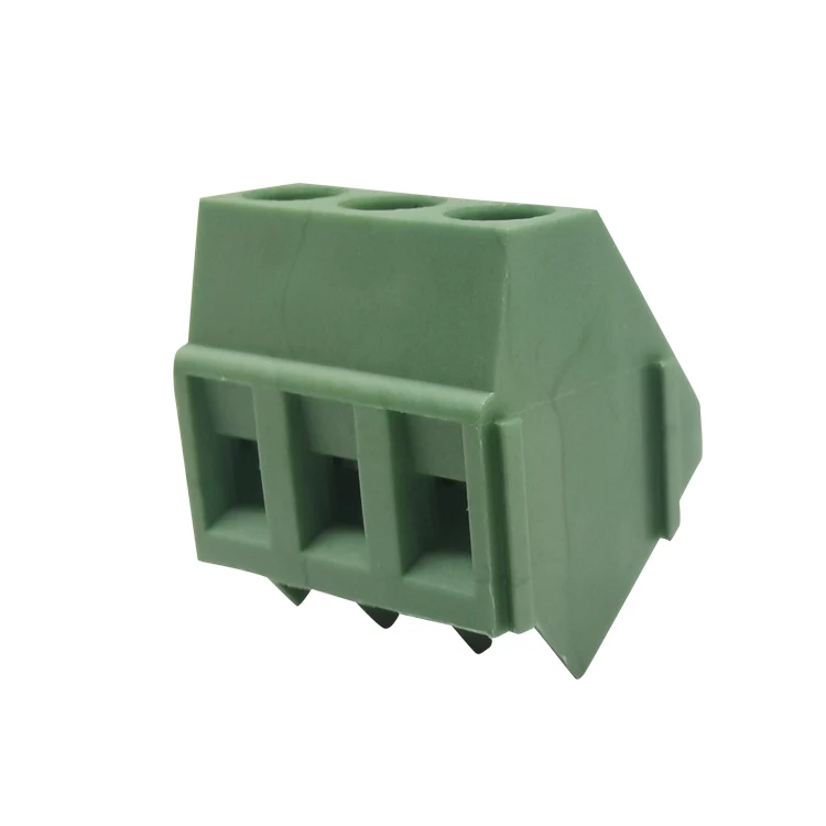 H103 5.0 MM PICTH 3 WAY pcb  electrical terminal block 3 pole wire to board  screw  45 degree terminal blocks