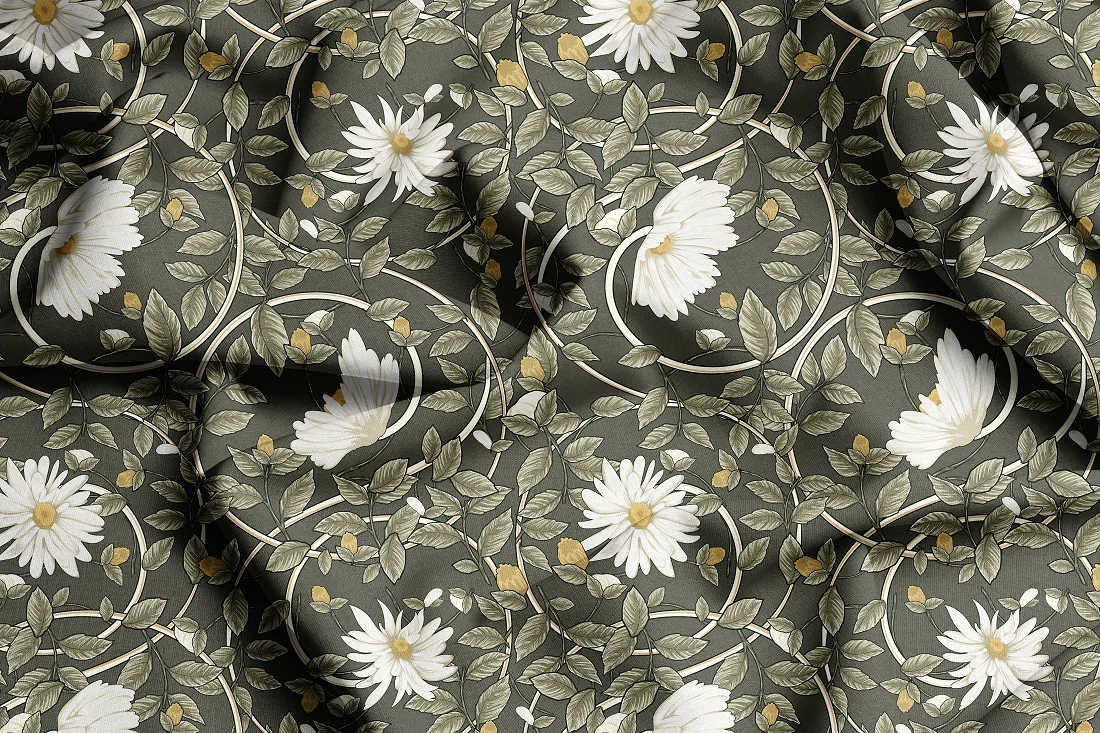 Digital Printing Cotton Poplin Tana Lawn Woven Original Designer Floral Cotton Printed Fabric For Clothing