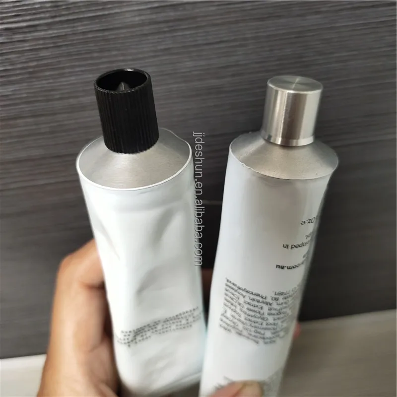 100% Recyclable Plastic-free Collapsible Tubes Cosmetics Conditioner Aluminum Cap Shampoo Aluminum Tubes 100ml