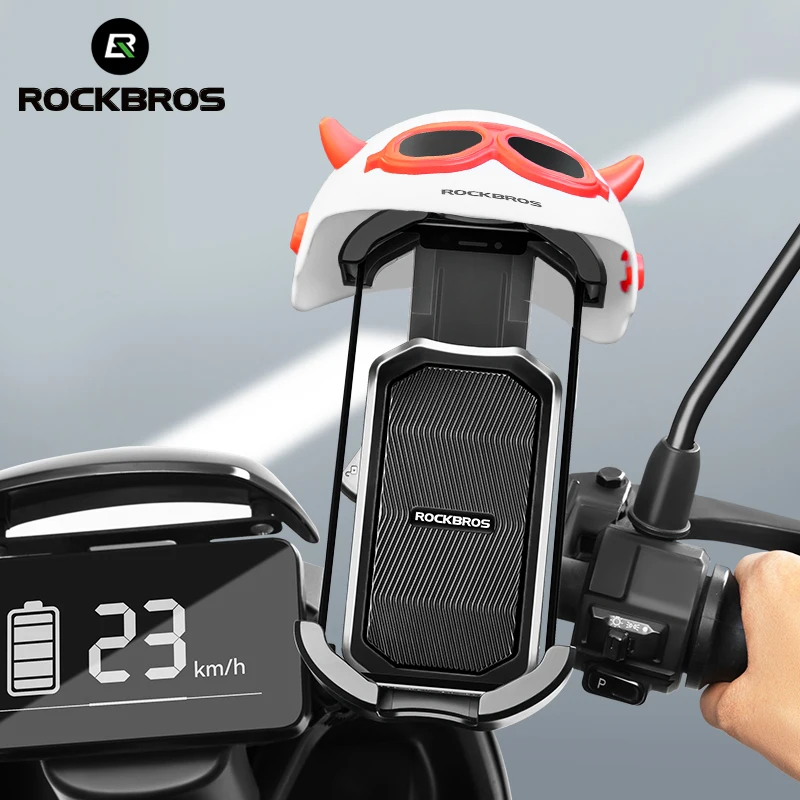 ROCKBROS Phone holder sun visor cap Safety Protection Motorcycle Mobile Phone Bracket Sun Helmet Bike Motorcycle Phone Holder