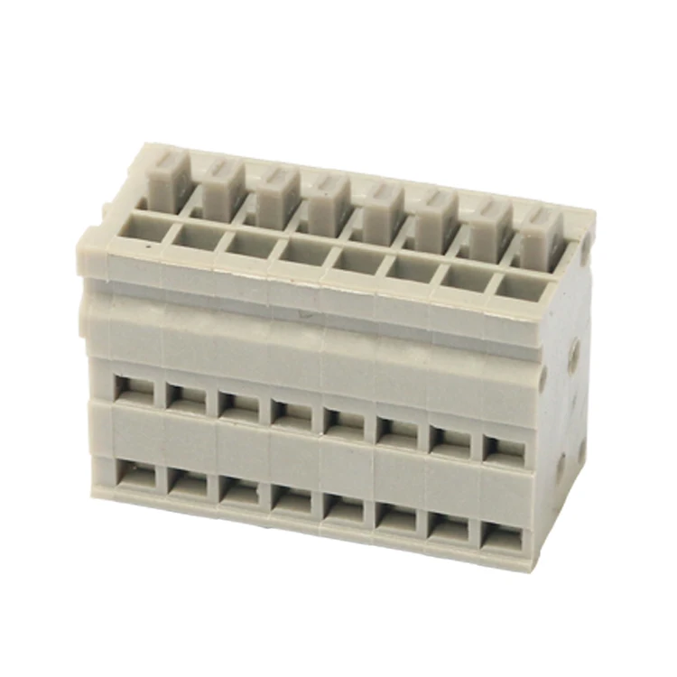 2.5/2.54mm 180 degree PCB Spring screwless Terminal Block connector 211V-2.5/2.54