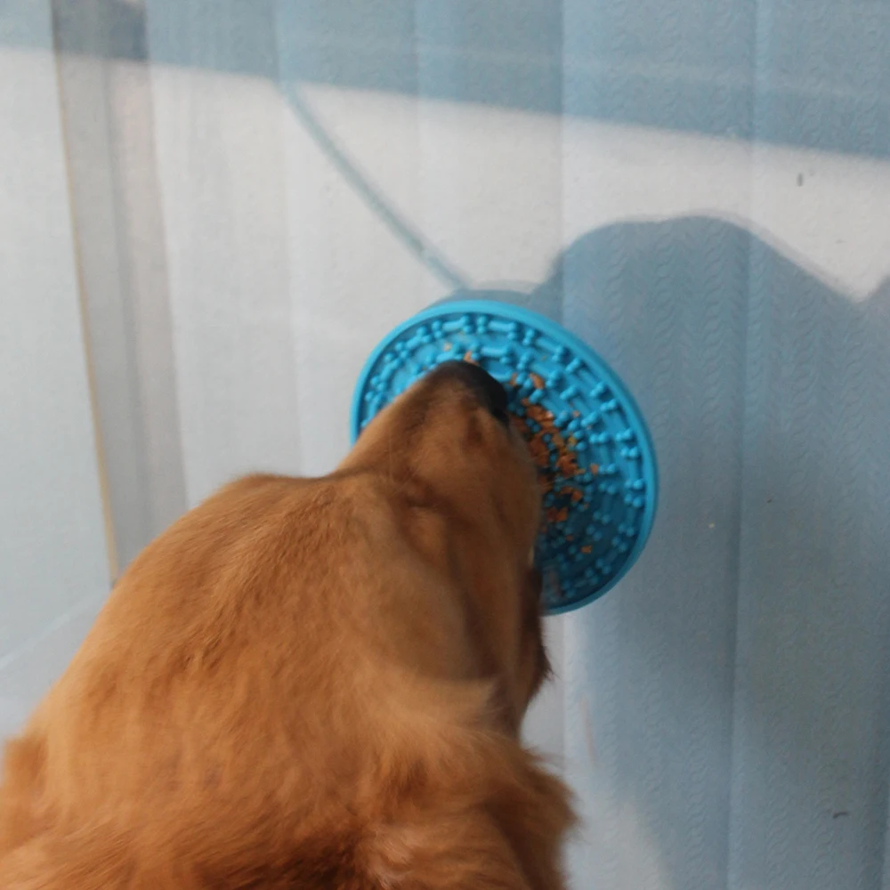 Индивидуальные портативный Экологичные Большие Портативные дорожные медленная кормушка для домашних животных собачья миска с присосками ПЭТ ноги