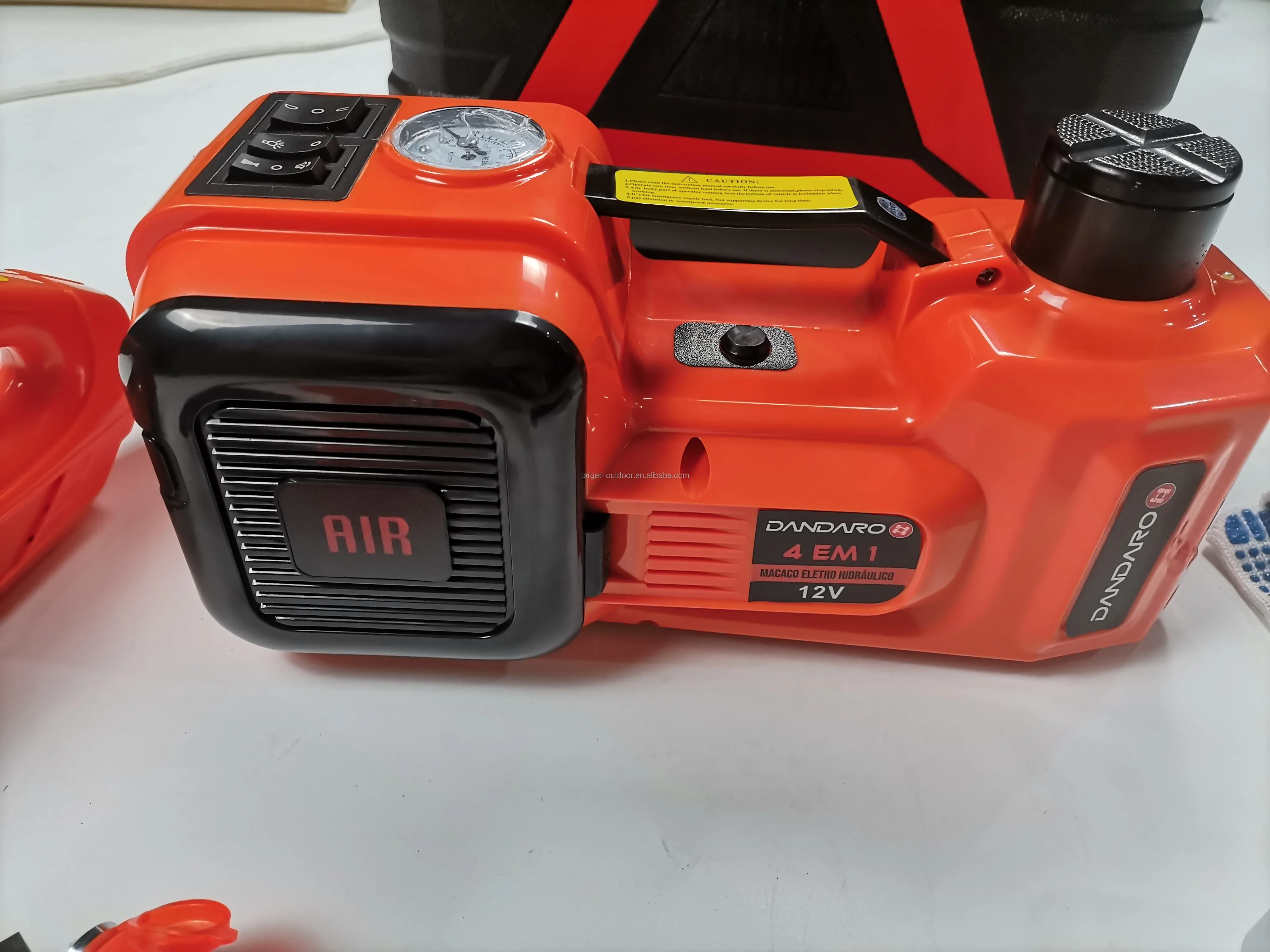 Портативный Электрический домкрат, набор для ремонта автомобиля, уличные спасательные инструменты для гидравлики с воздушным насосом, комплект подъемных инструментов, автомобильные домкраты