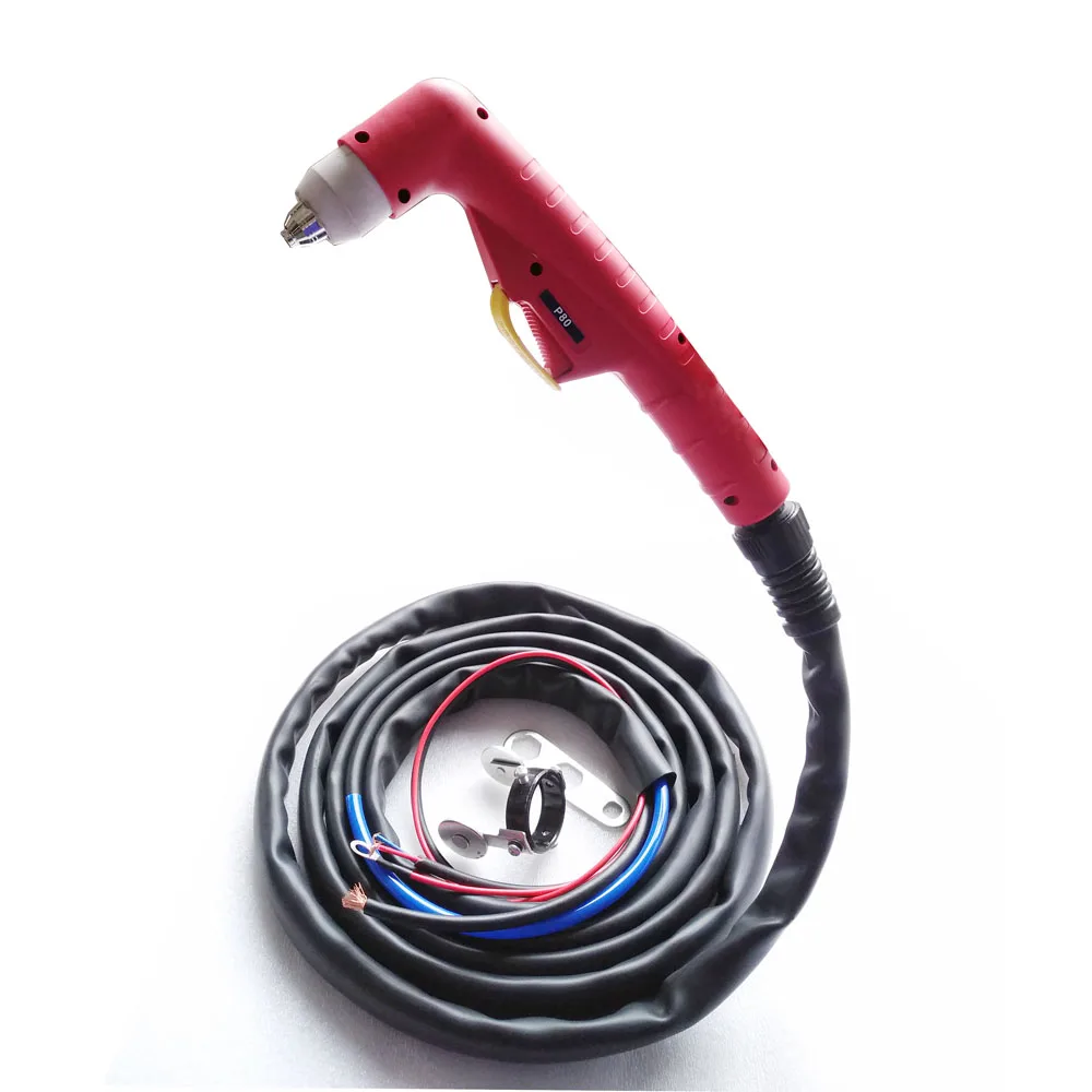HUARUI P80 Auto Plasma Cutting Torch Head Straight Plasma Cutter Torch Body