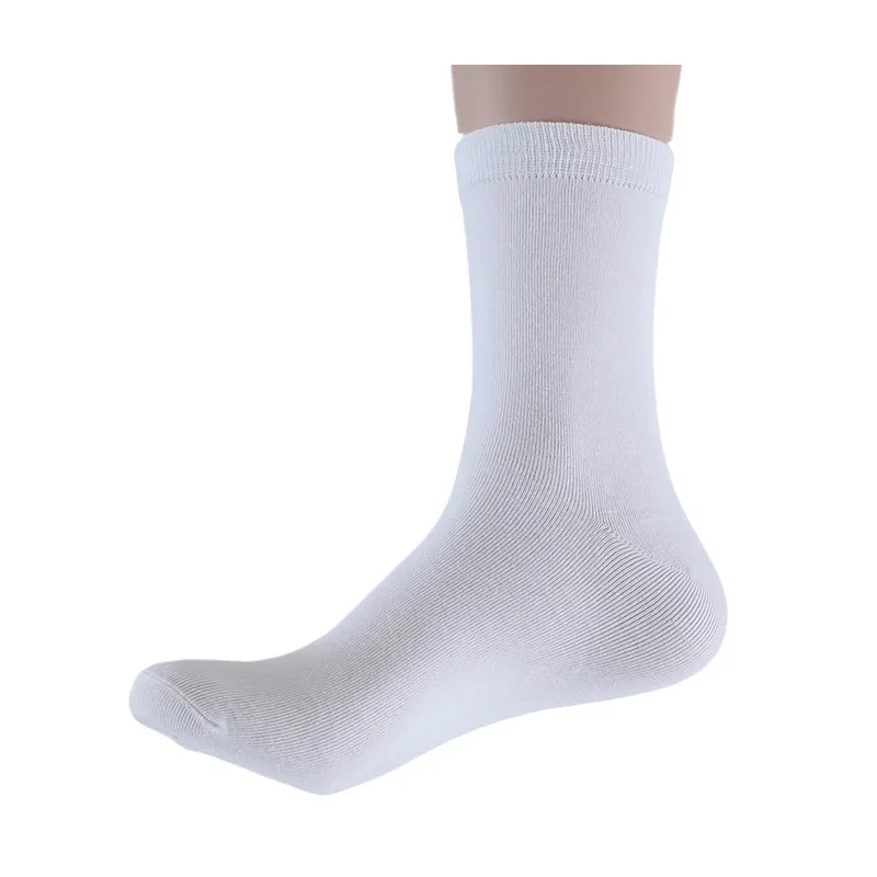 European and American men socks, large size men cotton, formal casual men white socks