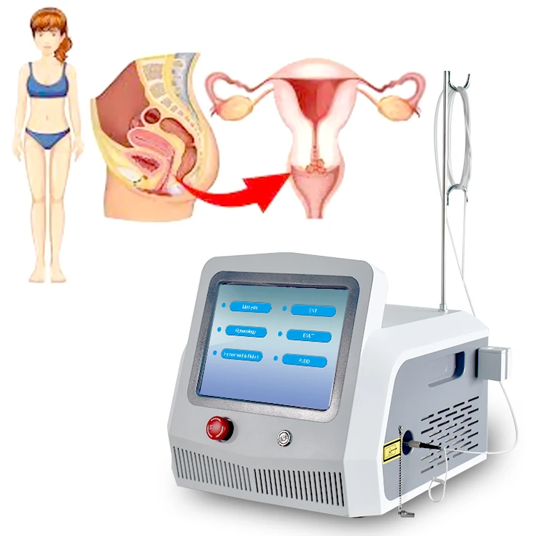 2024 Vaginal tightening machine gynecological physiotherapy Laser vagina rejuvenation 980nm 1470nm diode laser vaginal pain