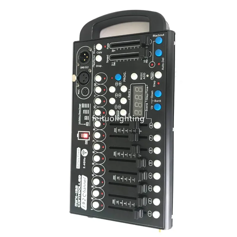 Мини dmx беспроводной аккумулятор 192 контроллер освещения сцены шоу концерта