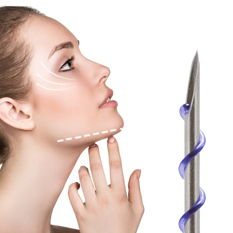 Mono screw sharp needle 30G 25mm  face lifting thread skin care pdo thread lift korea