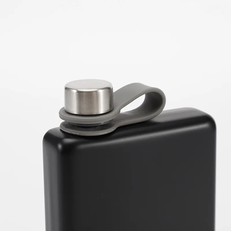 BPA FREE  High Quality food grade liquor flask 8oz Square 304 Stainless Steel Hip Flask Pocket flask