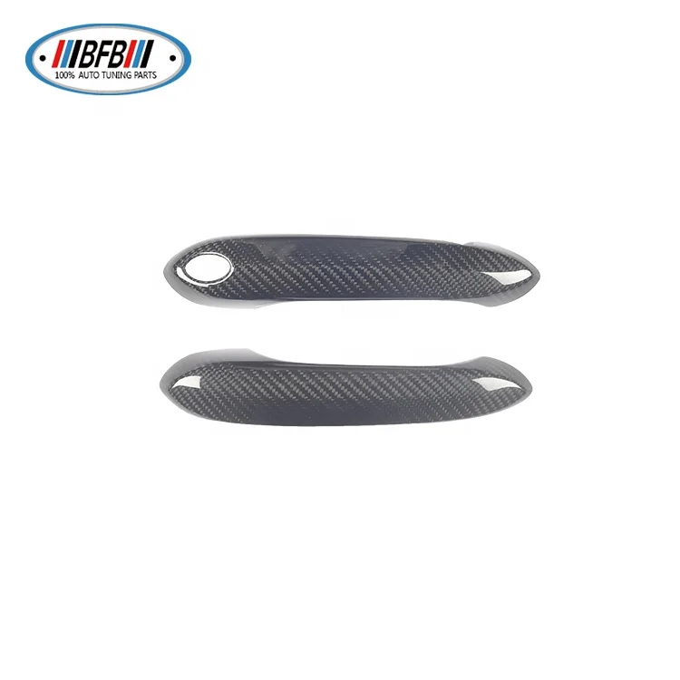 Real Dry Carbon Fiber Car Exterior Accessories For BMW X3 X4 X5 G30 Supra Door Handle Cover Trims 2pcs