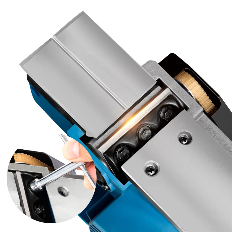 LUXTER ELuxter Electric planer with planing width 82mm and adjustable different planing depth 0-1mm for smooth surface of wood