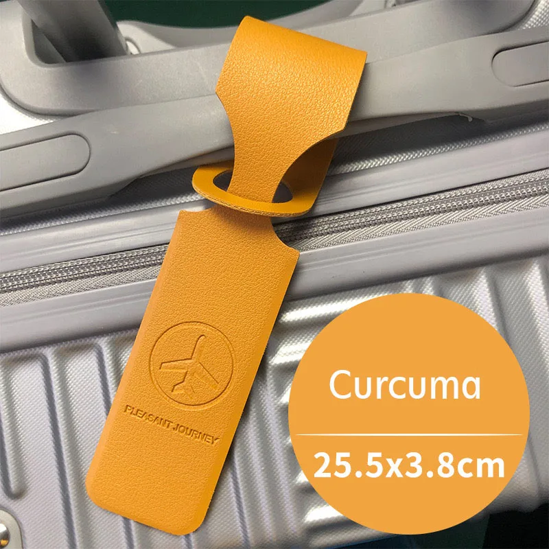 Fashionable Anti-Lost Travel Bag Tag Holders Soft PVC Happy Flight Suitcase Tags Letter Pattern Travel Promotion Gifts