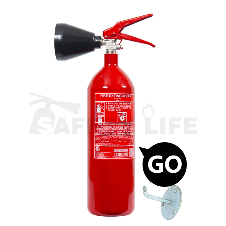 Portable 6kg 2kg co2 fire extinguisher carbon dioxide