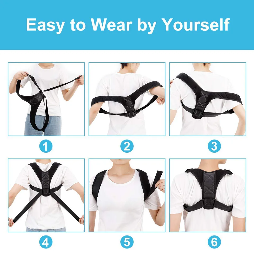 brace supporter shoulder back support belt menwomen braces and support belt shoulder posture shoulder brace
