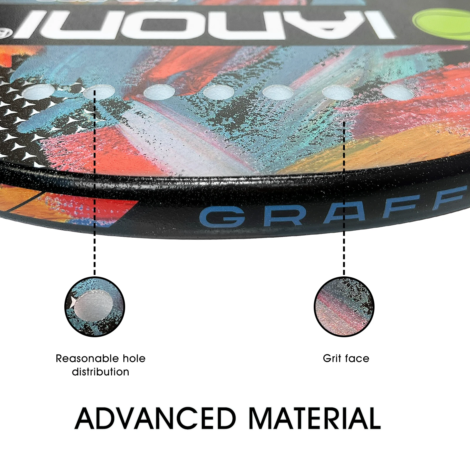 Carbon Fiber Composite EVA Graphite Outdoor 18K raquete beach tennis Professional raquete beach tenis