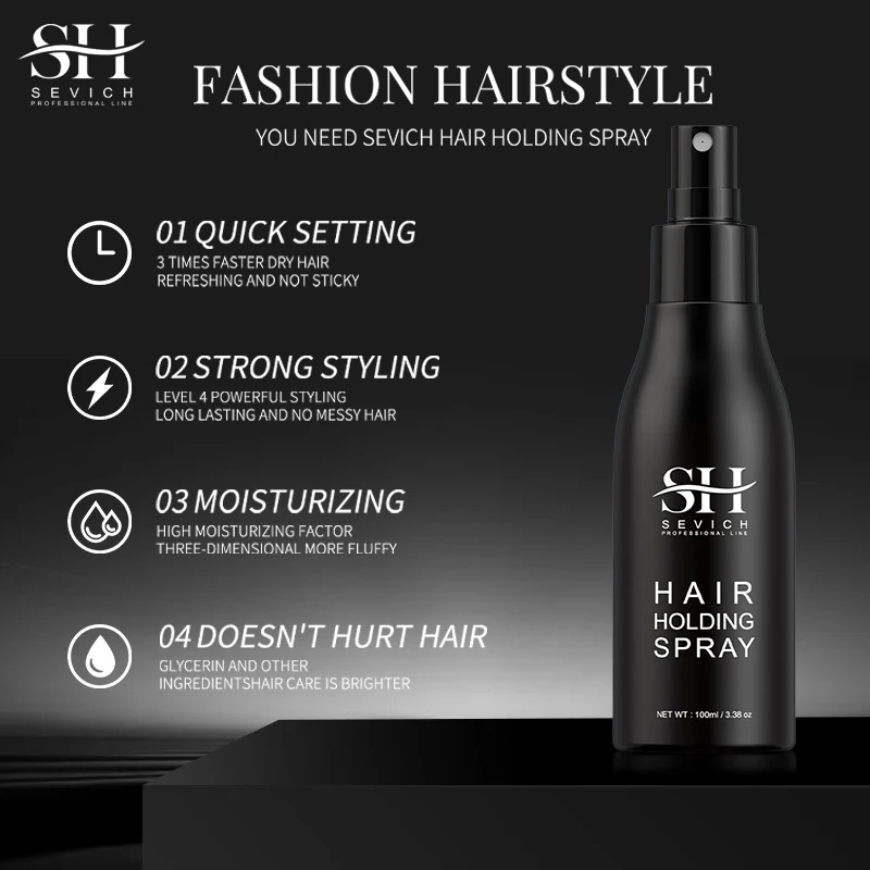 100ml Long Lasting Extra Strong Holding Edge Control Fluffy Hair Texture Styling Powder Sprays Products