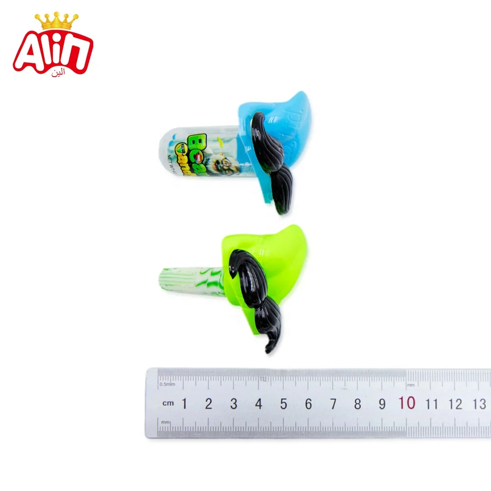 Hot Seller Candy Toy for Kids Children Toys with Sweets Bottled Beard Toy Pacifier Fruit Hard Candy