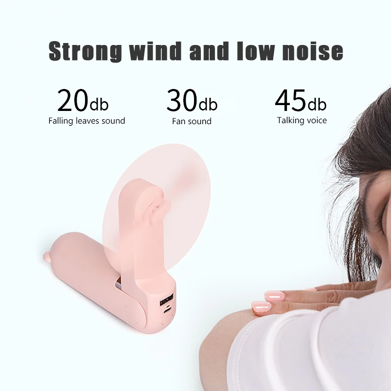 YUHUA Hot selling multifunctional USB mini fan with power bank Flashlight handheld rechargeable portable  3 in 1 fan