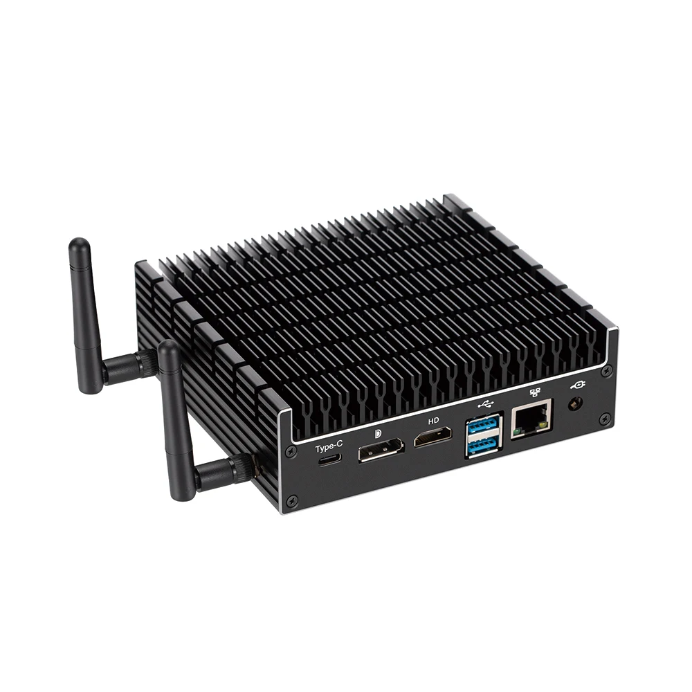 Mini Fanless PC Intel Core i5 Gigatbit Ethernet DP 8G DDR4 1TB NVME SSD Win 11mini pc ry zen Mini Desktop Computer