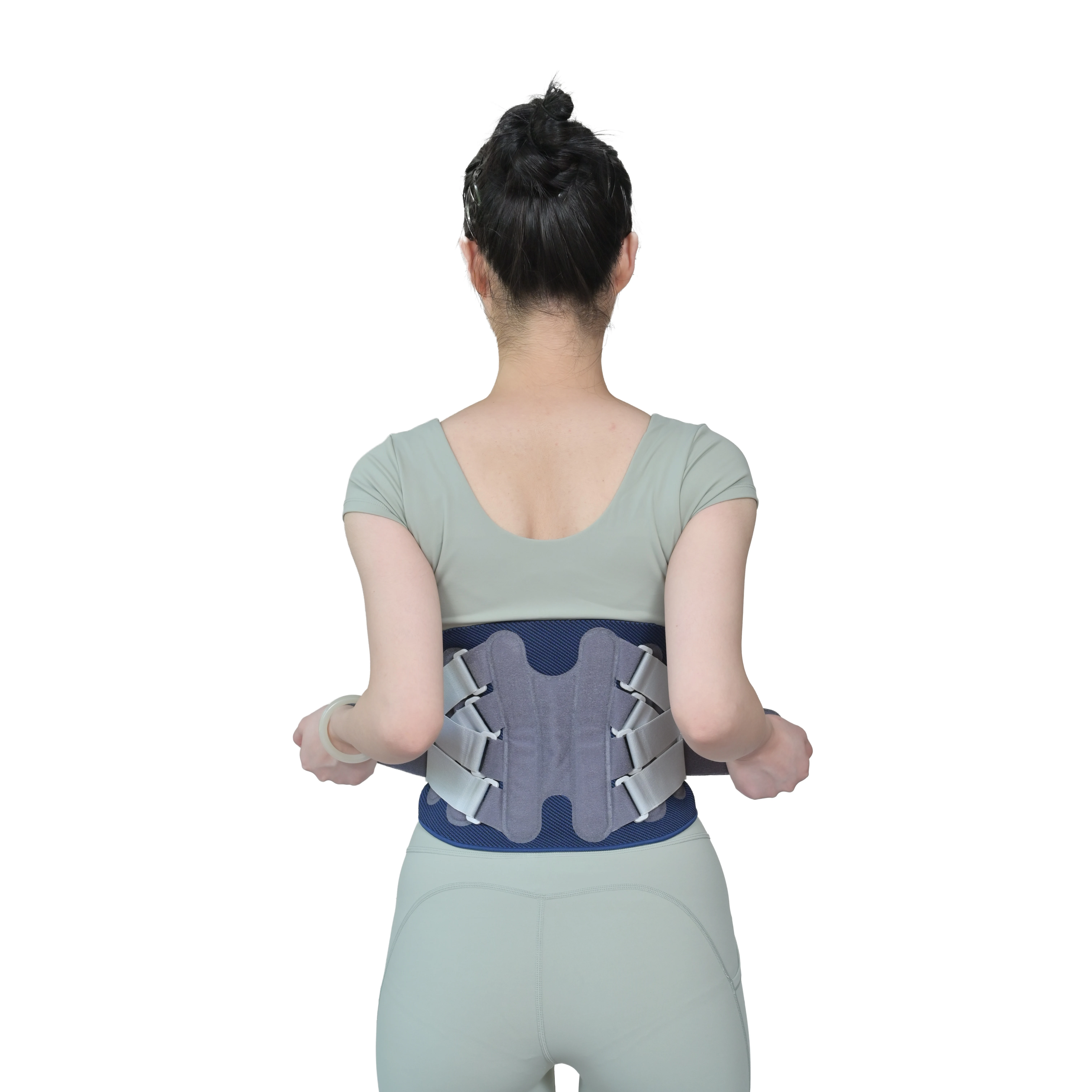 Ergonomic Design adjustable Tight lumbar fixation belt Lumbar back correction belt with copper stabilizer