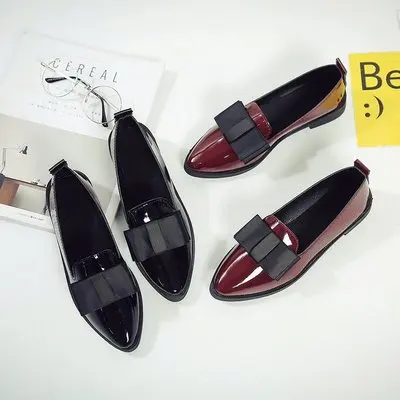 QT005 flat pointed toe office fancy designer formal women light ladies flat shoes