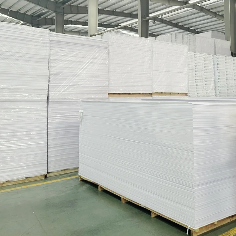 Wholesale Poster Material White Advertising PVC Sintra Foam Board 1.22*2.44m Thickness 2mm High Density 0.55 Plastic Sheet