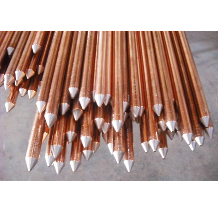 2023 Low Price Custom Electrical Copper Grounding Electrode Overhead Line Copper Bonded Steel Earth Rod