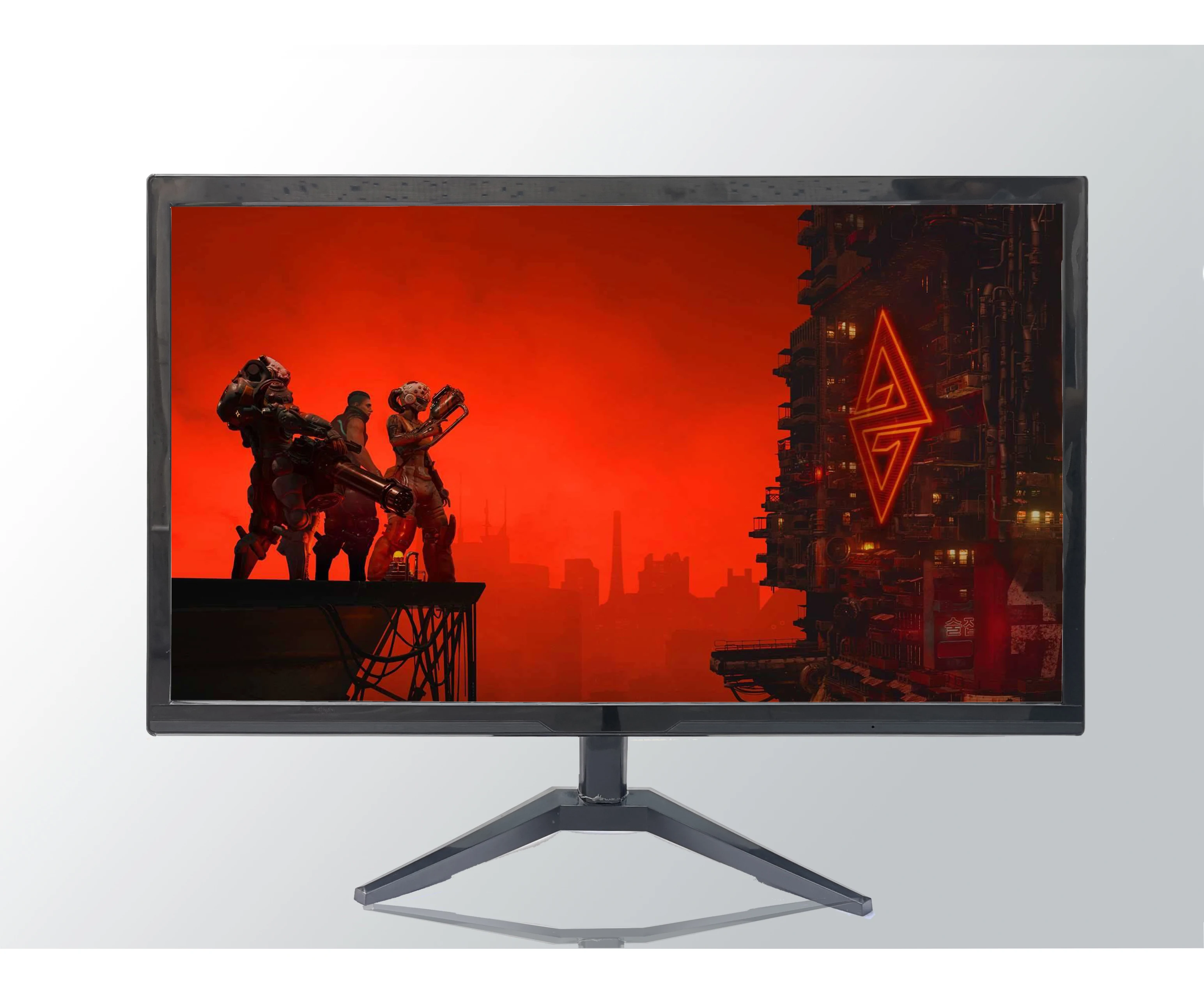 wide panel flat screen 19  inch good quality high  definition desktop computer monitor