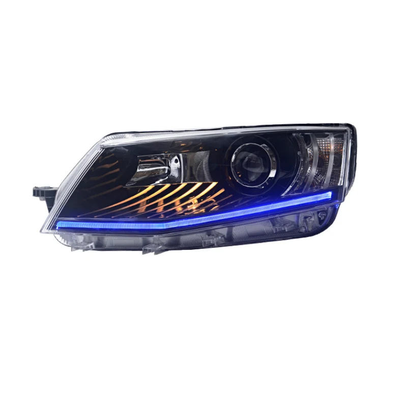 Car LED headlamp Front light Low High Beam Signal DRL Plug and Play Headlight for Skoda Octavia 2015-2017