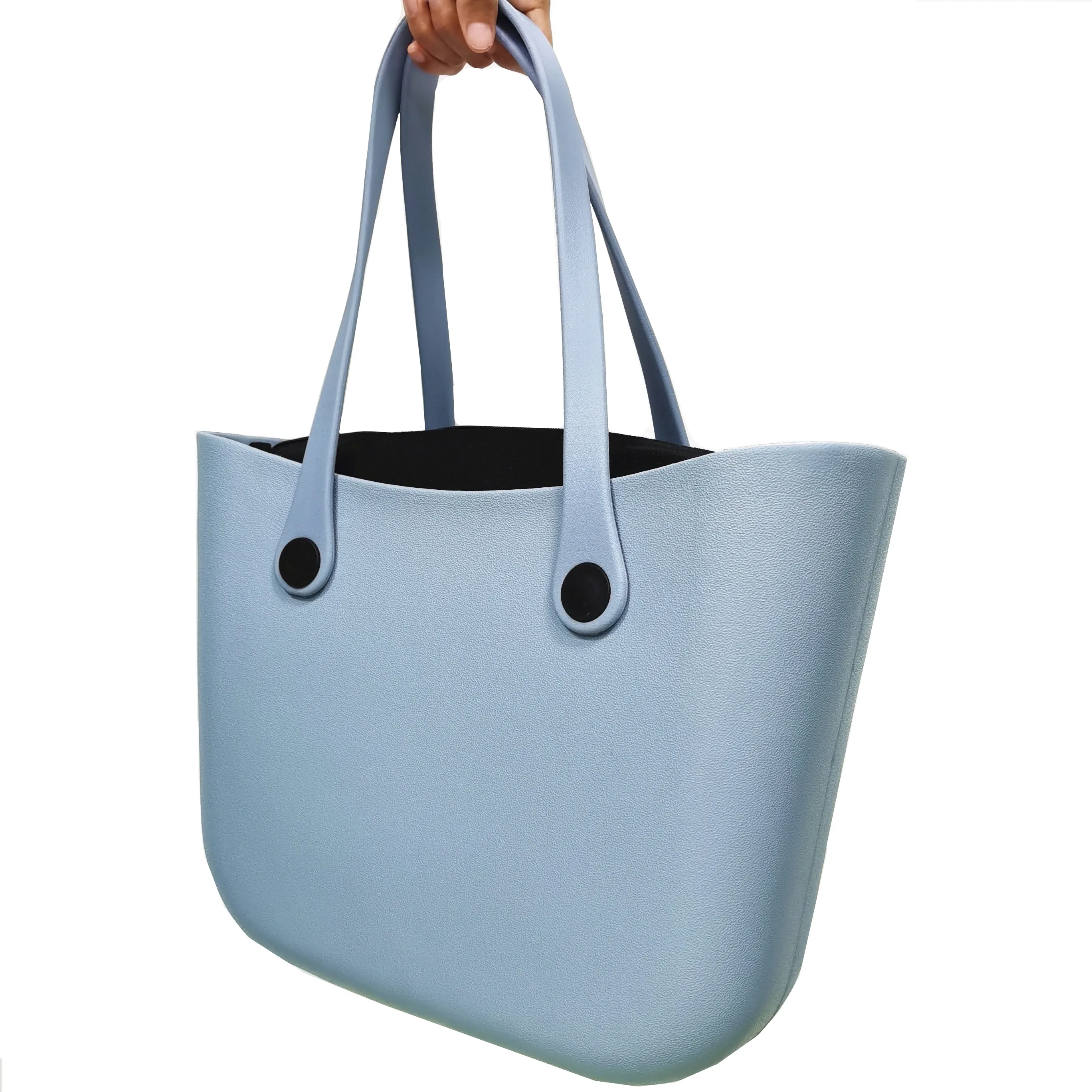 Custom Logo Summer Beach Bog Bag 2023 Waterproof Ladies Hand Bags Large Eva Rubber Bogg Silicone Beach Tote Bag