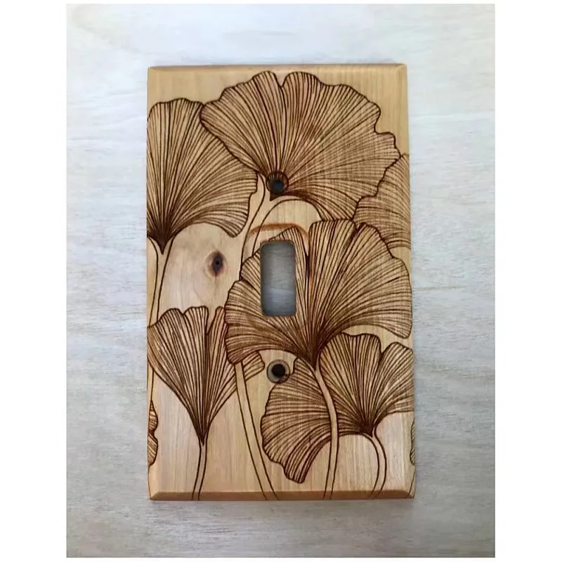 Novelty & Creative Home Decoration Wooden Light Switch Cover Wood Wall Sign Board for Home School Dormitory
