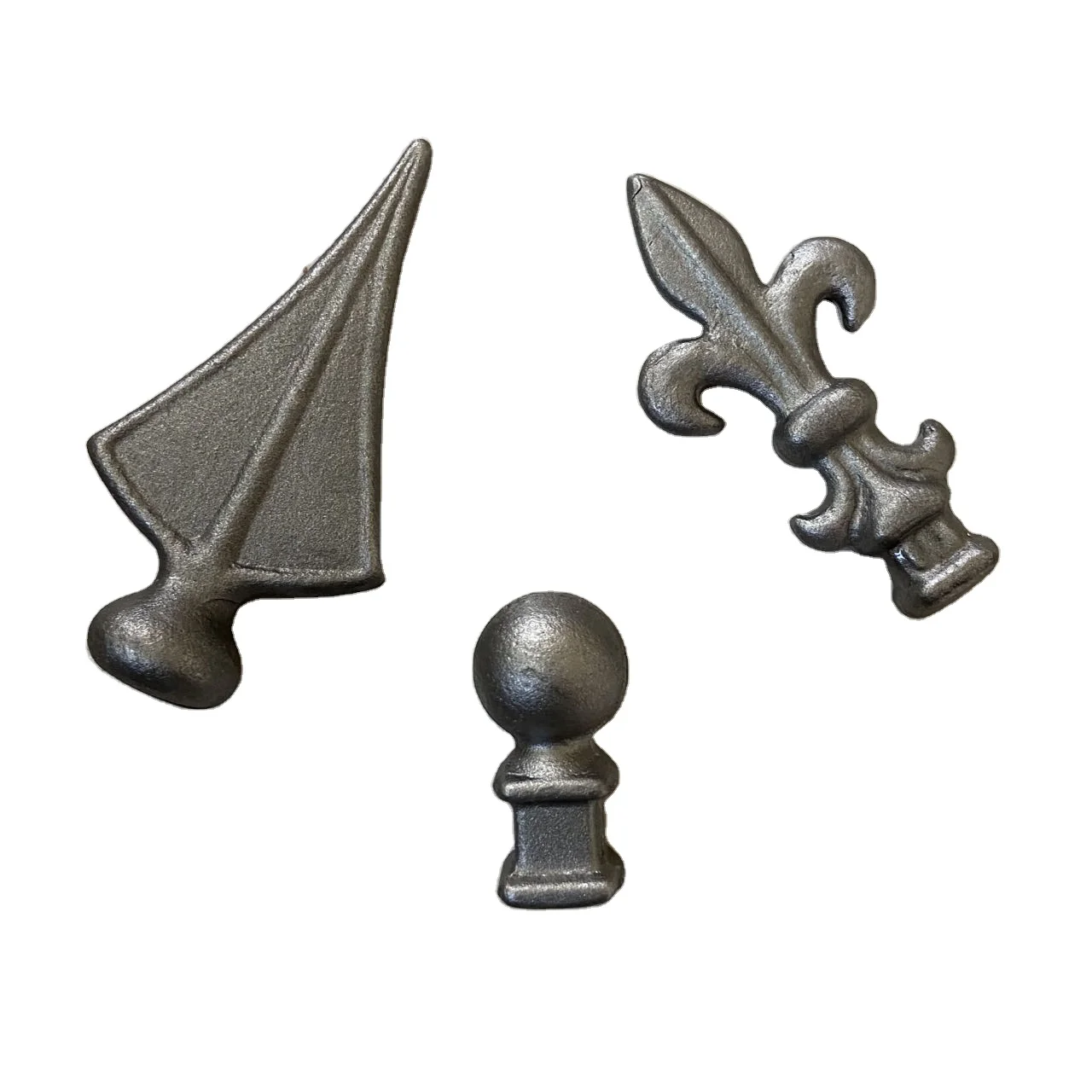 China factory fence gate arrow spear points finial wrought iron for gate