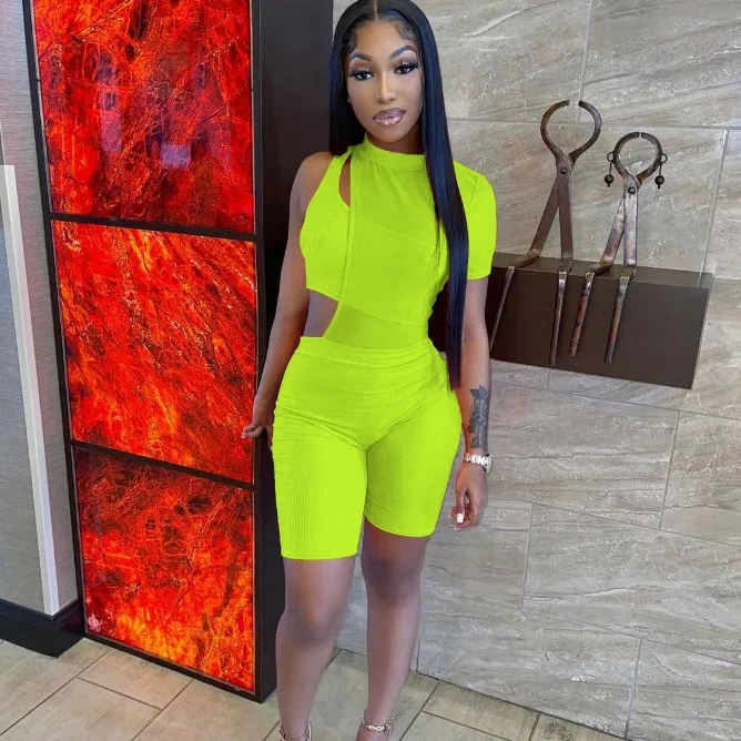 X03055c Women's Tracksuit Summer 2 Piece Sets 2021 New Arrivals