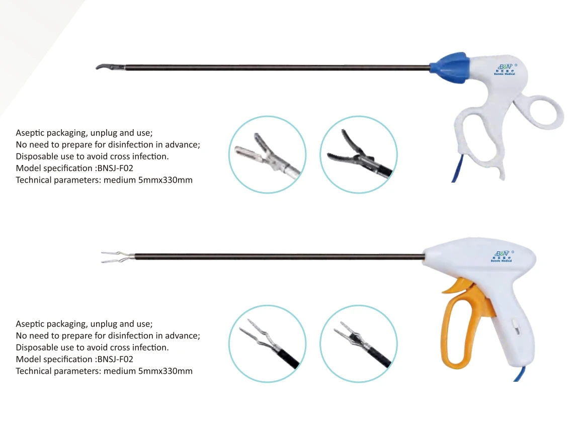Disposable Laparoscopic bipolar forceps and monopolar forceps bipolar monopolar coagulator
