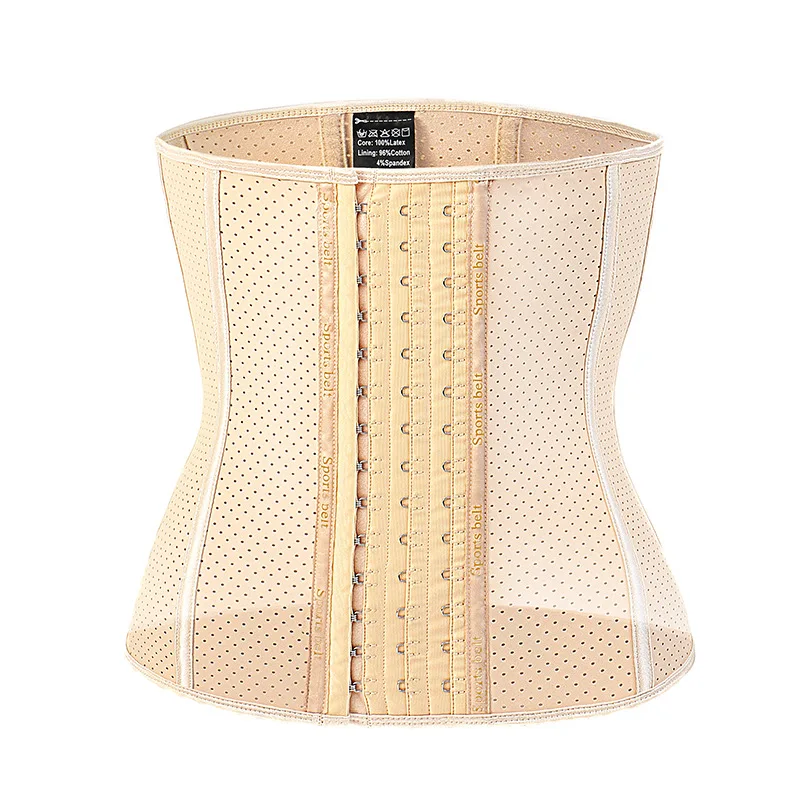 Private Label Waist Trainer Corset for Weight Loss-Lady Sliming Gym Latex Waist Cincher Shaper Sport Belt
