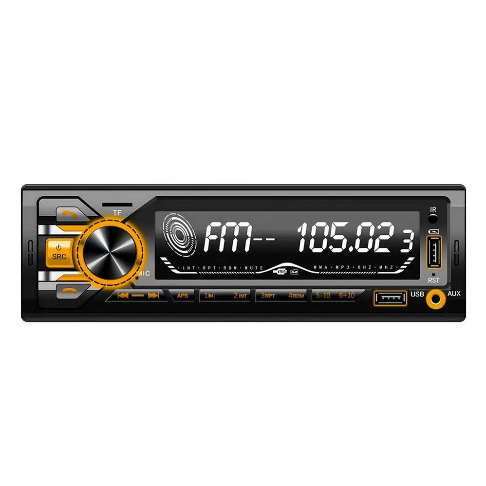 Hot Selling Universal Car Radio 1 Din Colorful Stereo Aux-in Fm Receiver Sd Display For  Car Mp3 Player