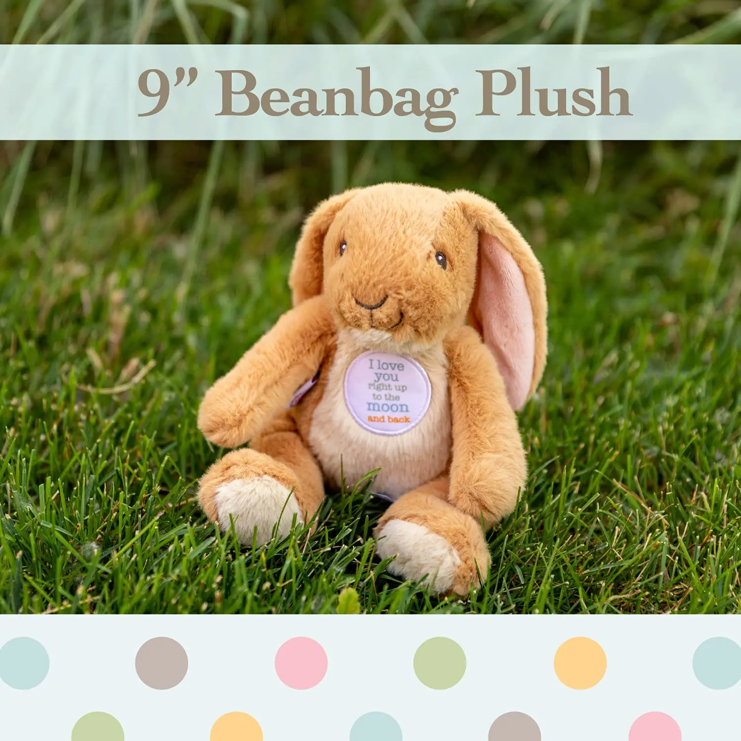 KIDS PREFERRED Guess How Much I Love You Nutbrown Hare Bean Bag Plush, 9 inches