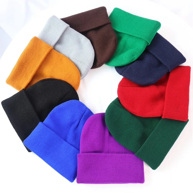 beanie Men Slouchy Knit Skull Cap Warm Stocking   Winter Knit Caps Soft Ski Hat Unisex