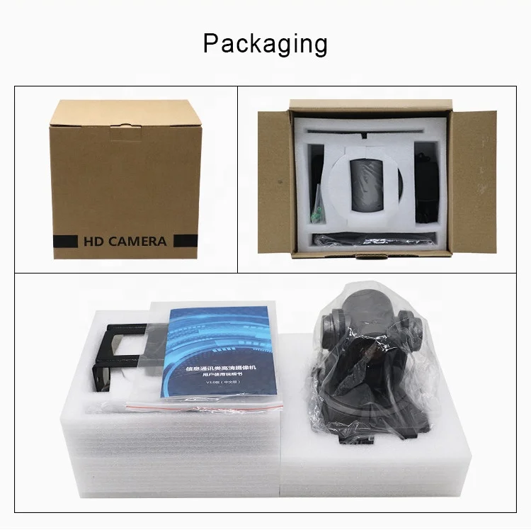 10X optical zoom cmos sensor 2.08MP USB 1080P HD ip network PTZ video confer camera for conference room