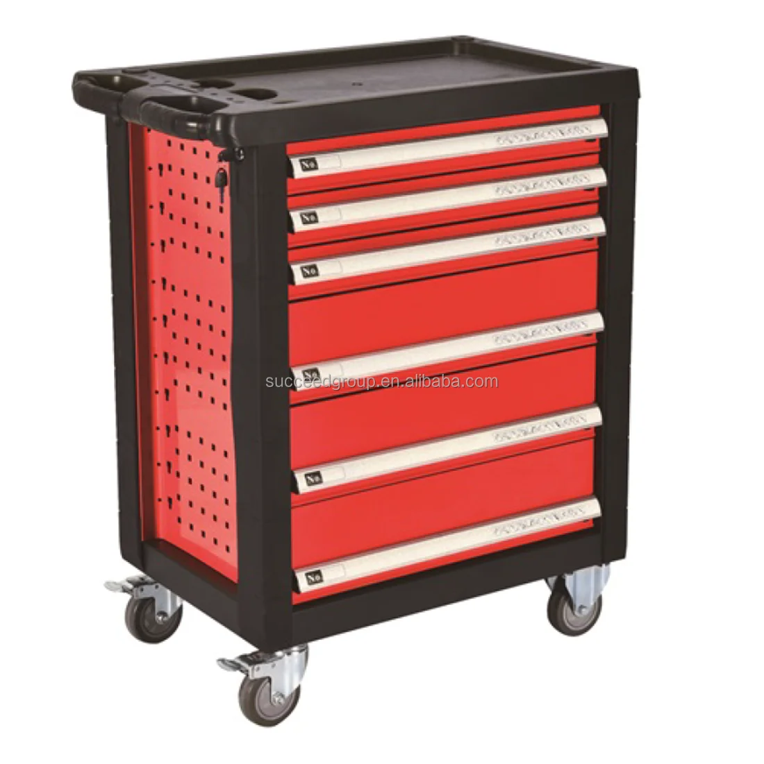 Metal tool box cabinet cart trolley 5 7 drawers steel rollers for garage workshop warehouse