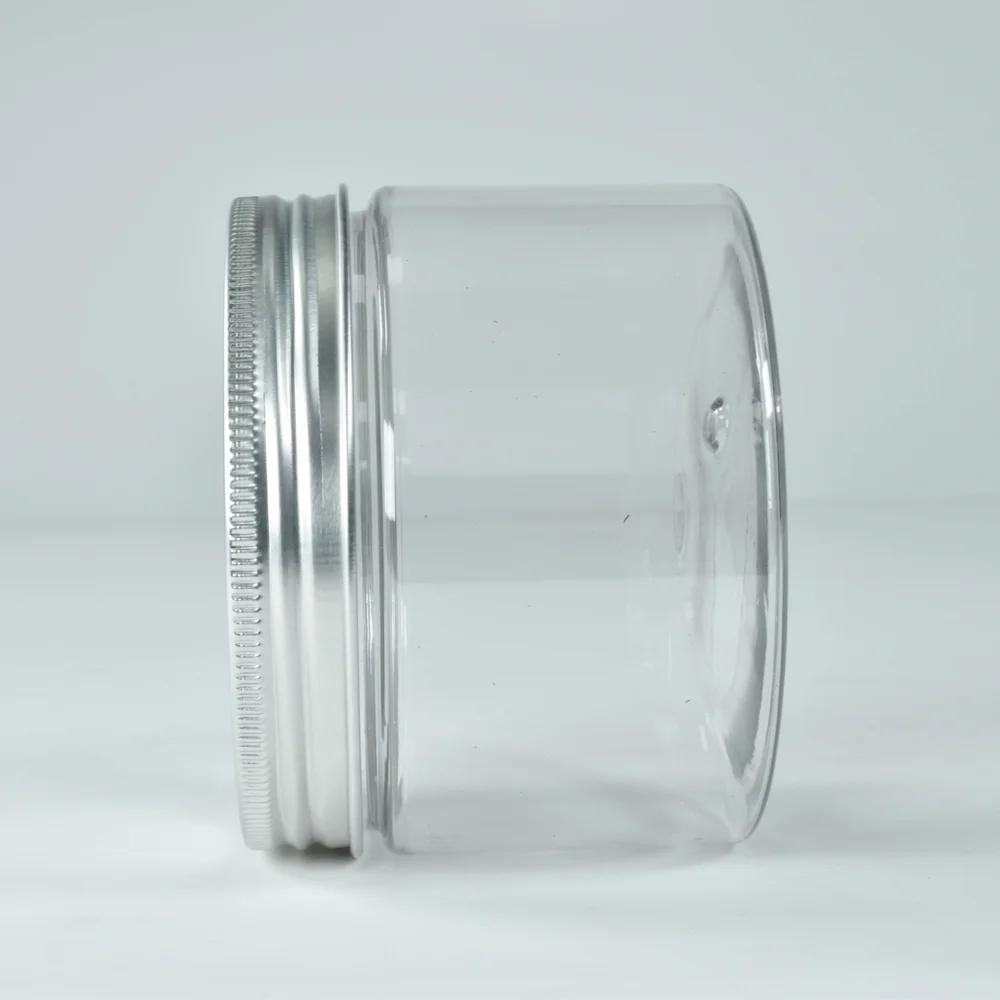 PET Reusable Aluminum Lid Food Coffee Sugar Storage Jar Sealed Jar Tea Candy Container