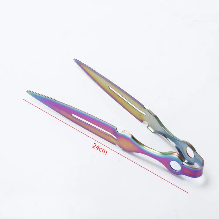 Factory wholesale stainless steel shisha hookah charcoal tongs clip