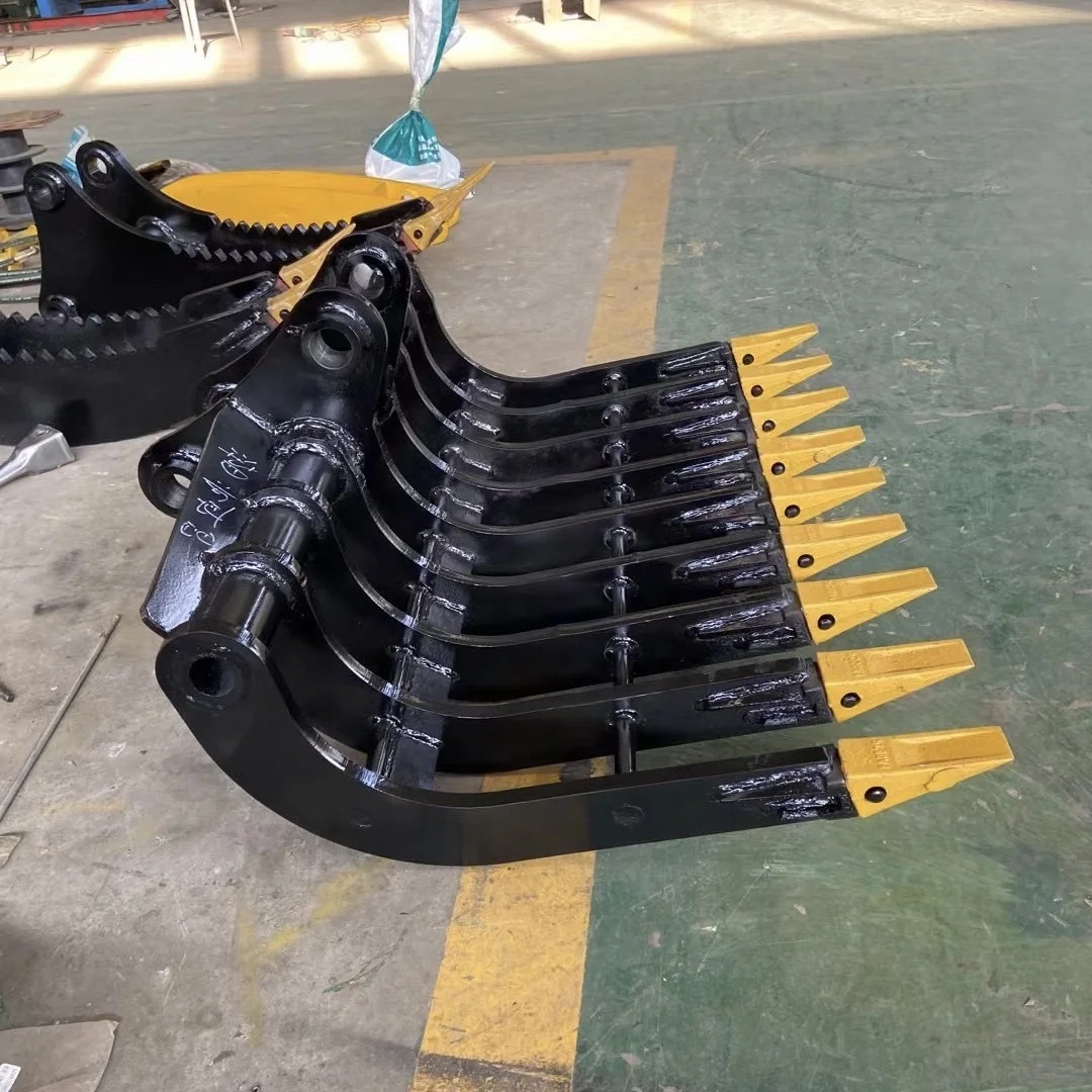 Longer Service Life Products Root Rake with 800mm for Backhoe Excavator Root Rake for Farm Use