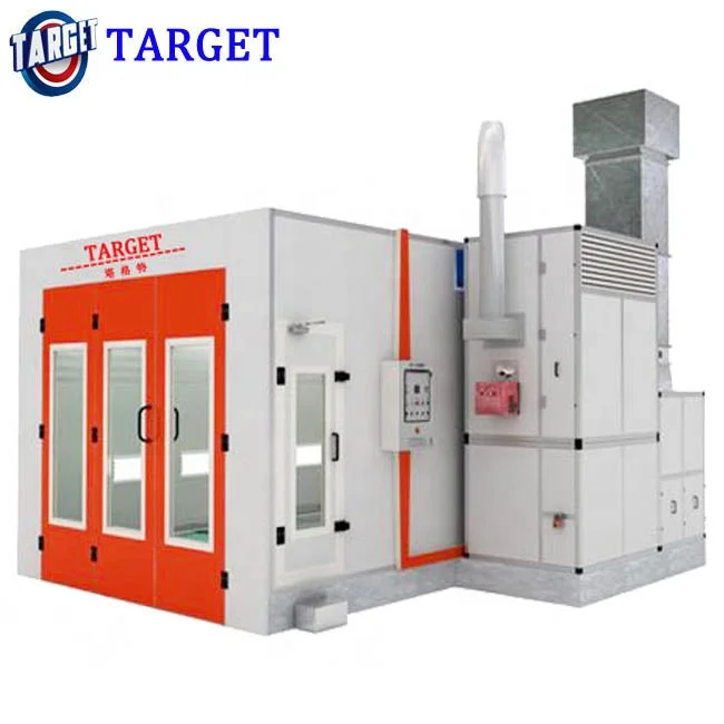 Diesel burner paint booth heater factory price CE painting cabin 7m long 4m width car paint booth spray booth car spray cabinet