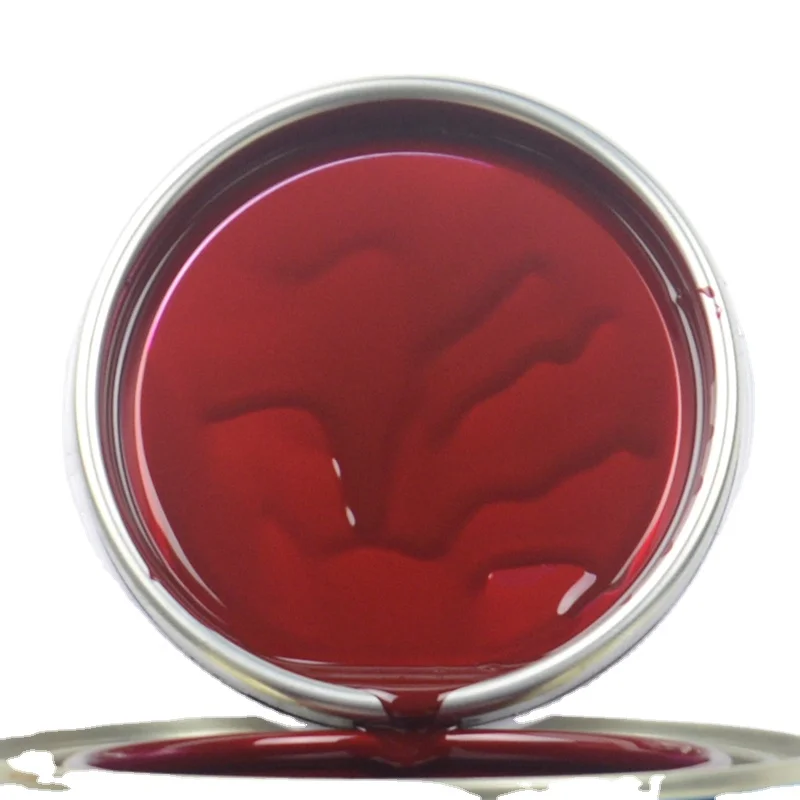 
Acrylic paint deep red color 2K top coat metallic car paint 