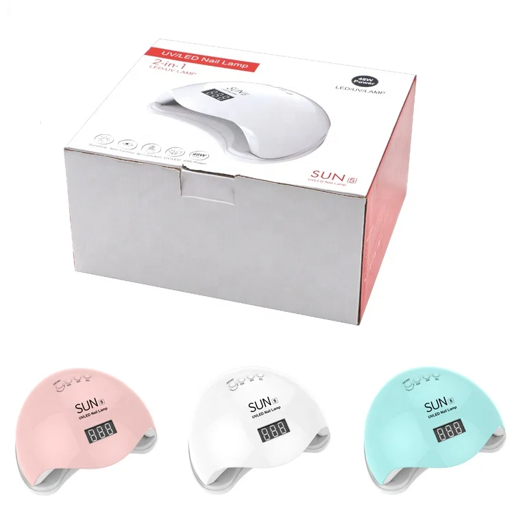 
48W Attractive Price Infrared Sensor UV Lamp Nail Gel Polish Digital Timer High Quality Sun Mini Nail Dryer 