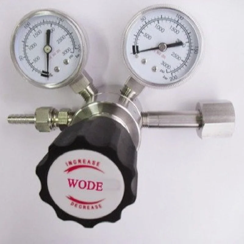 Hot sales acetylene gas cylinder pressure reducer shockproof  meter high  reducing