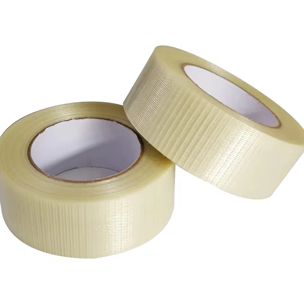 High Resistance to abrasion Strong holding Power Film Cross Filament Tape for concrete floors